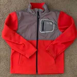 Boys 7/8 North Face fleece full zip jacket